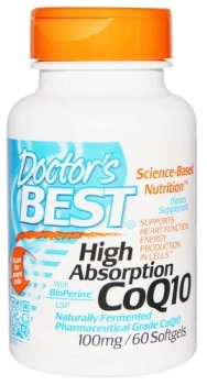 DOCTOR'S BEST High Absorption CoQ10 100mg 60 softgels