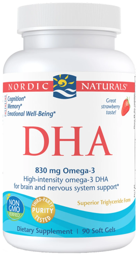 NORDIC NATURALS DHA 830mg 90 softgels