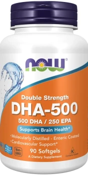 NOW FOODS Double Strength DHA-500 90 softgels