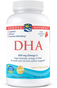 NORDIC NATURALS DHA 830mg 180 softgels