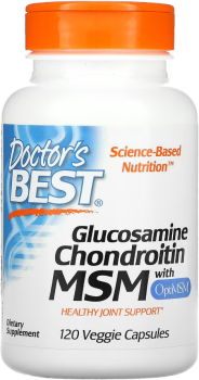 DOCTOR'S BEST Glucosamine, Chondroitin & MSM 120 kaps.