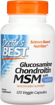 DOCTOR'S BEST Glucosamine, Chondroitin & MSM 120 kaps.