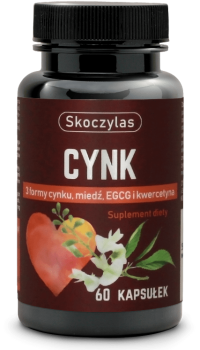 SKOCZYLAS Cynk 3 formy, miedź, EGCG i kwercetyna 60 kaps.