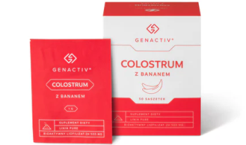 GENACTIV Colostrum z bananem 30 sasz.