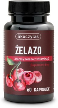 SKOCZYLAS Żelazo 3 formy z witaminą C 60 kaps.