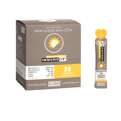 DWATRO ImmunoLip Kurkuma + Omega-3 30 saszetek