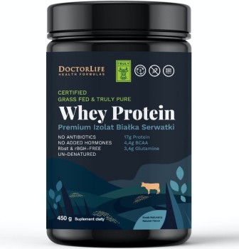 DOCTOR LIFE Whey Protein Premium Izolat Białka Serwatki 450g