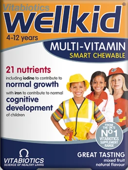 VITABIOTICS Wellkid Multi-Vitamin Smart Chewable 30 tab.