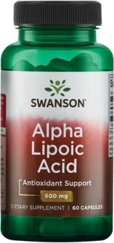 SWANSON Alpha Lipoic Acid 600mg 60 kaps.