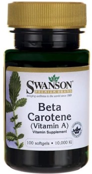 SWANSON Beta-Carotene 10.000 IU 100 kaps.