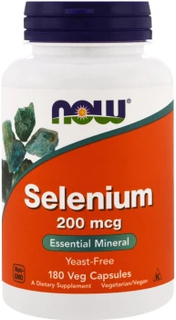 NOW FOODS Selenium 200mcg 180 kaps.