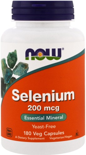 NOW FOODS Selenium 200mcg 180 kaps.