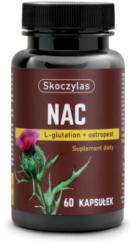SKOCZYLAS NAC L-glutation, ostropest 60 kaps.