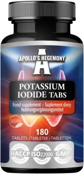 APOLLO'S HEGEMONY Potassium Iodide Tabs 180 tab.