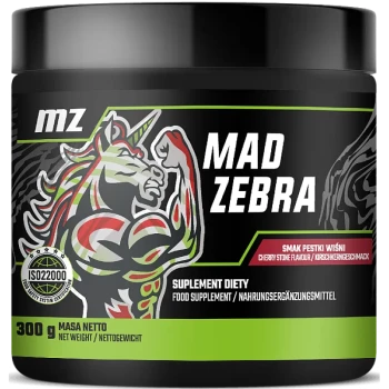 MZ-STORE MAD ZEBRA PRZEDTRENINGÓWKA W PROSZKU 300 GRAM.webp