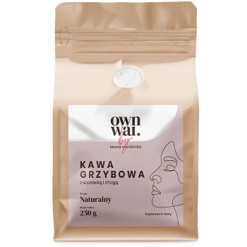 OWNWAI KAWA GRZYBOWA SOPLÓWKA JEŻOWATA CHAGA 250 GRAM.webp