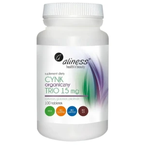 ALINESS CYNK ORGANICZNY TRIO 15MG 100 TABLETEK VEGE