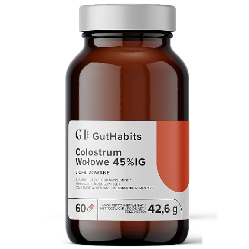 GUTHABITS COLOSTRUM WOŁOWE 45%IG 60 KAPSUŁEK